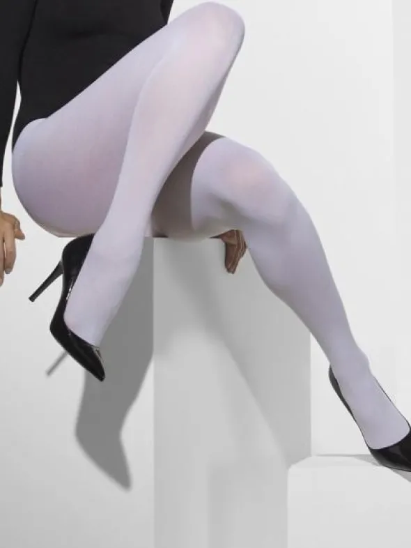 Tights Ogenomskinlig Vit
