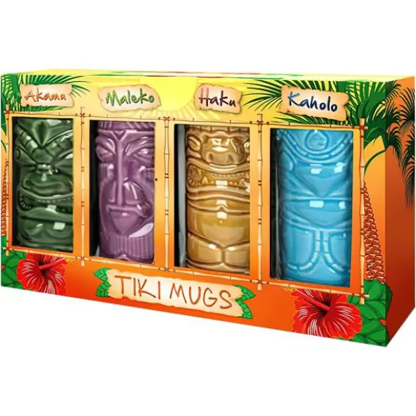 Tiki Muggar 4-pack
