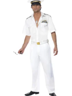 Top Gun Kapten kostym Maskeraddräkt (Medium)