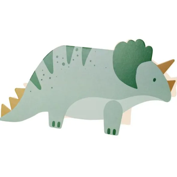 Triceratops Inbjudningskort med Kuvert 6-pack