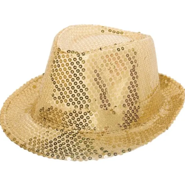 Trilby Hatt Guldpaljetter
