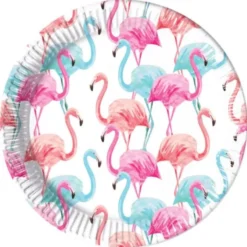 Tropical Flamingo Papperstallrikar