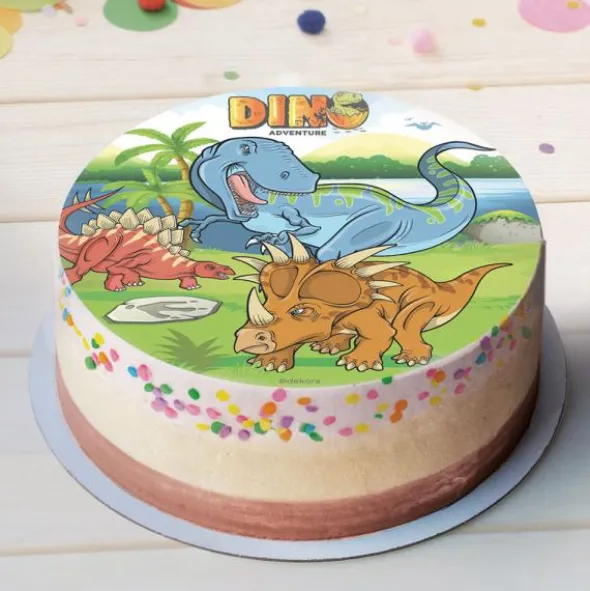 Tårtbild Dinosaurie Dino Adventure A