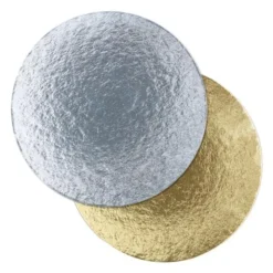 Tårtbrickor 18 cm Guld och Silver 100-pack