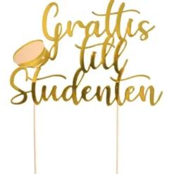 Tårtdekoration Grattis Till Studenten