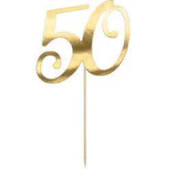 Tårtdekoration 50 Guld
