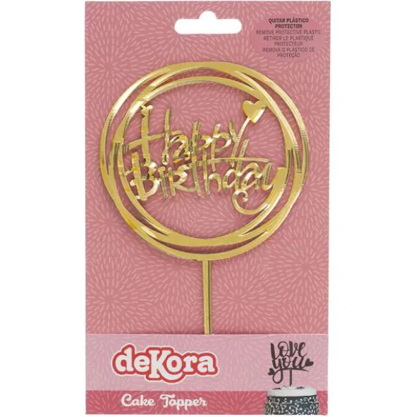 Tårtdekoration Happy Birthday