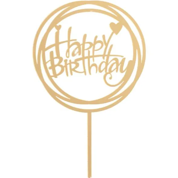Tårtdekoration Happy Birthday