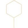 Tårtdekoration Hexagon Trä