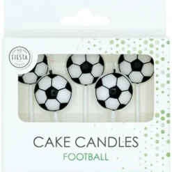 Tårtljus Fotboll 2,4 cm 5-pack