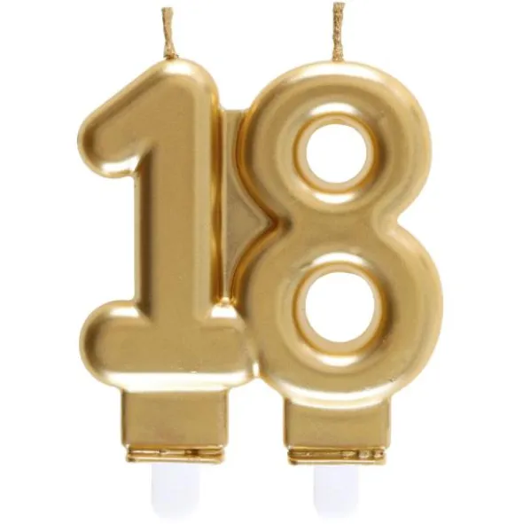 Tårtljus 18 Guld