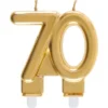 Tårtljus 70 Guld