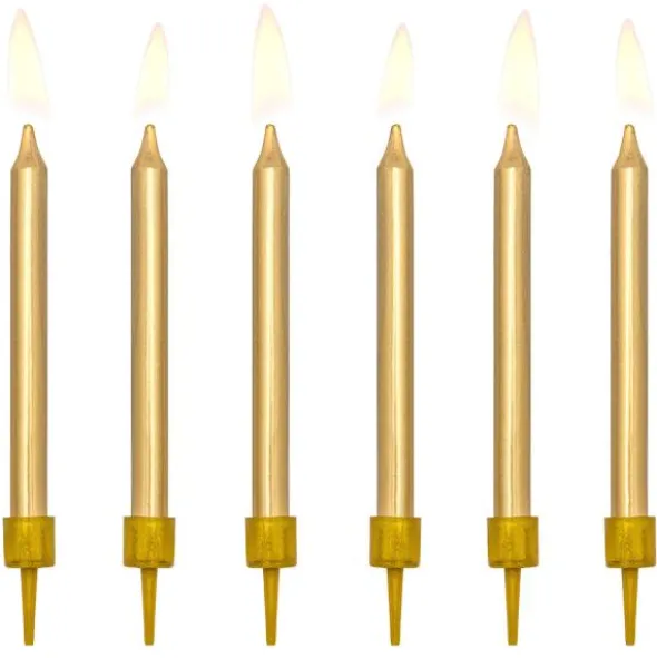 Tårtljus Guld Metallic