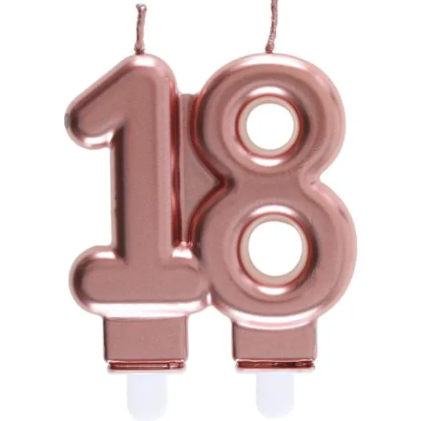 Tårtljus 18 Roseguld
