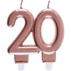 Tårtljus 20 Roseguld