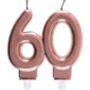 Tårtljus 60 Roseguld