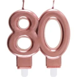 Tårtljus 80 Roseguld
