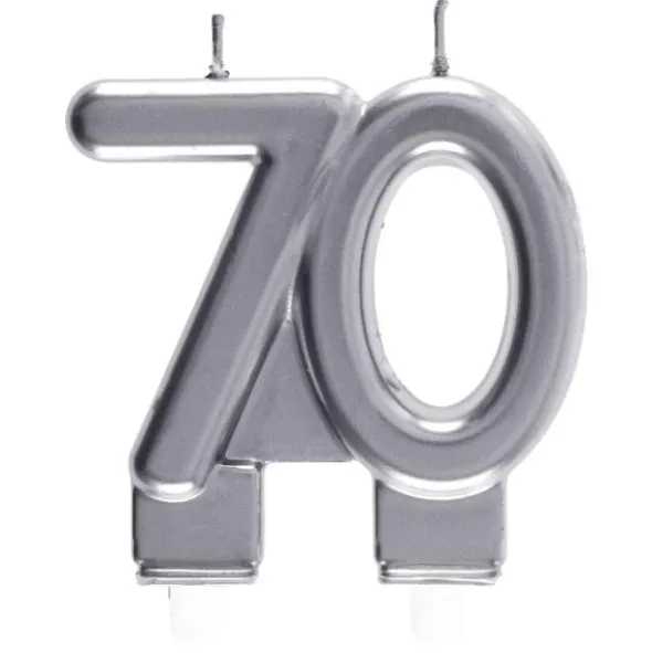 Tårtljus 70 Silver