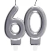 Tårtljus 60 Silver