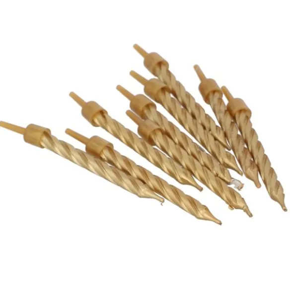 Tårtljus Spiral Guld