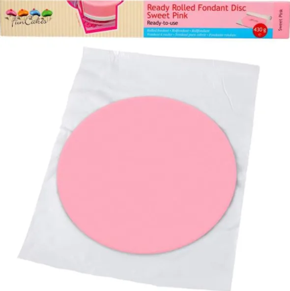 Tårtlock Färdigkavlad Sockerpasta Sweet Pink