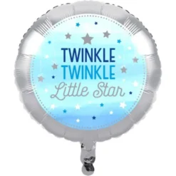 Twinkle Twinkle Little Star Folieballong Ljusblå