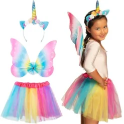 Unicorn Fairy Set för Barn