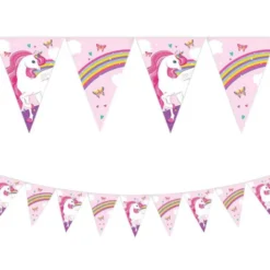 Unicorn Rainbow Flaggirlang