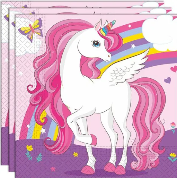 Unicorn Rainbow Servetter