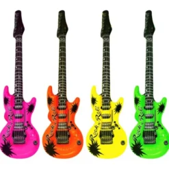 Uppblåsbar Gitarr Neonfärgad