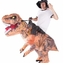 Uppblåsbar Ridande Dinosauriedräkt Deluxe