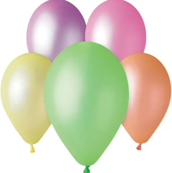 UV Latexballonger Blandade Färger 30 cm (10-pack)