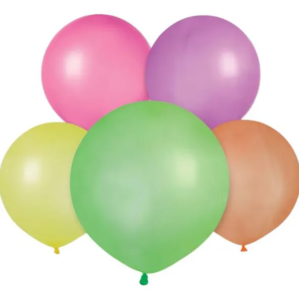 UV Latexballonger Blandade Färger 48 cm (10-pack)