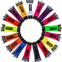 UV Neon Ansikts- & Kroppsfärg Vit 10ml (10ml Vit)