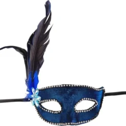 Venetiansk Ögonmask Glitter Blå