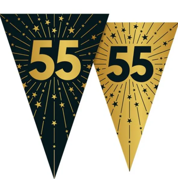 Vimpelgirlang med Stjärnor & Siffran 55