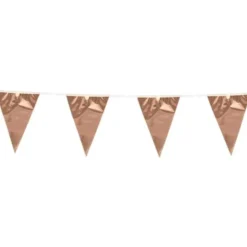 Vimpelgirlang Metallic Roséguld Stor