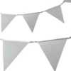 Vimpelgirlang Silver Glitter