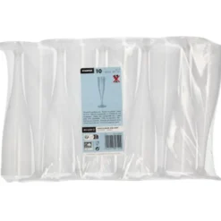 Vinglas Plast Återanvändbara 10cl 10-pack