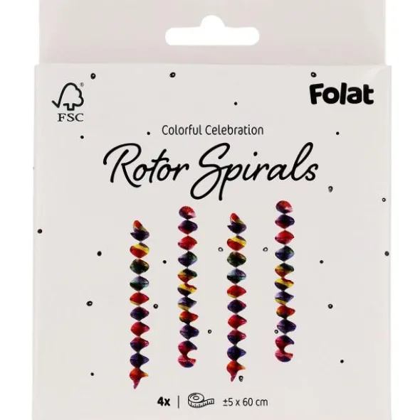 Virvateller Färgglada 60 cm 4-pack