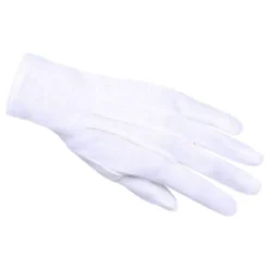 Vita Handskar med Knäppning (One Size)