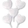 Vita Hjärtballonger Folie 5-pack