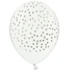 Vita Latexballonger med Guldprickar