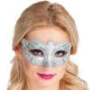 Vit och Silver Mask med Silverdetaljer