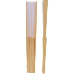 Vit Solfjäder Bambu