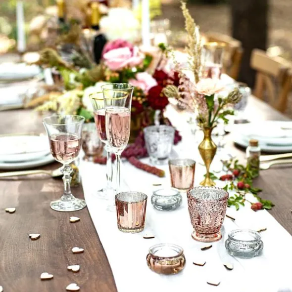 Värmeljushållare Roséguld