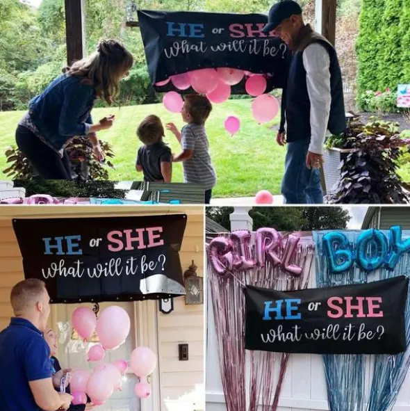 Väska med Ballonger Gender Reveal